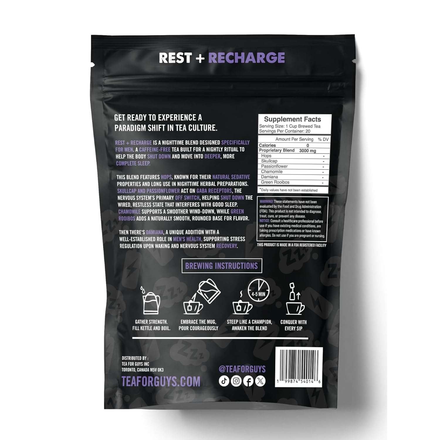 Tea For Guys Nighttime Blend - Foto 2