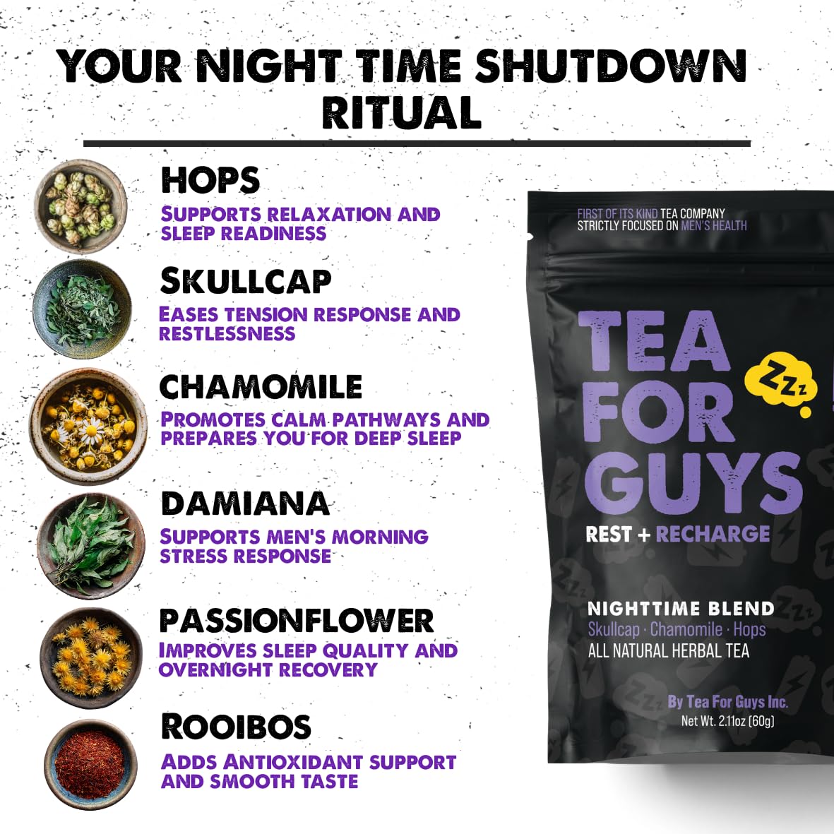 Tea For Guys Nighttime Blend - Foto 4